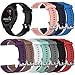 Compatible for Garmin Vivoactive 3, 20mm Silicone Replacement Wristband Quick Release WatchBand Strap Band Wristband for Garmin Vivoactive 3/vivomove HR/Forerunner 245/Venu Sq