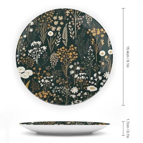 Plato decorativo Many Flowers and Plants de Bone China 6in miniatura 2