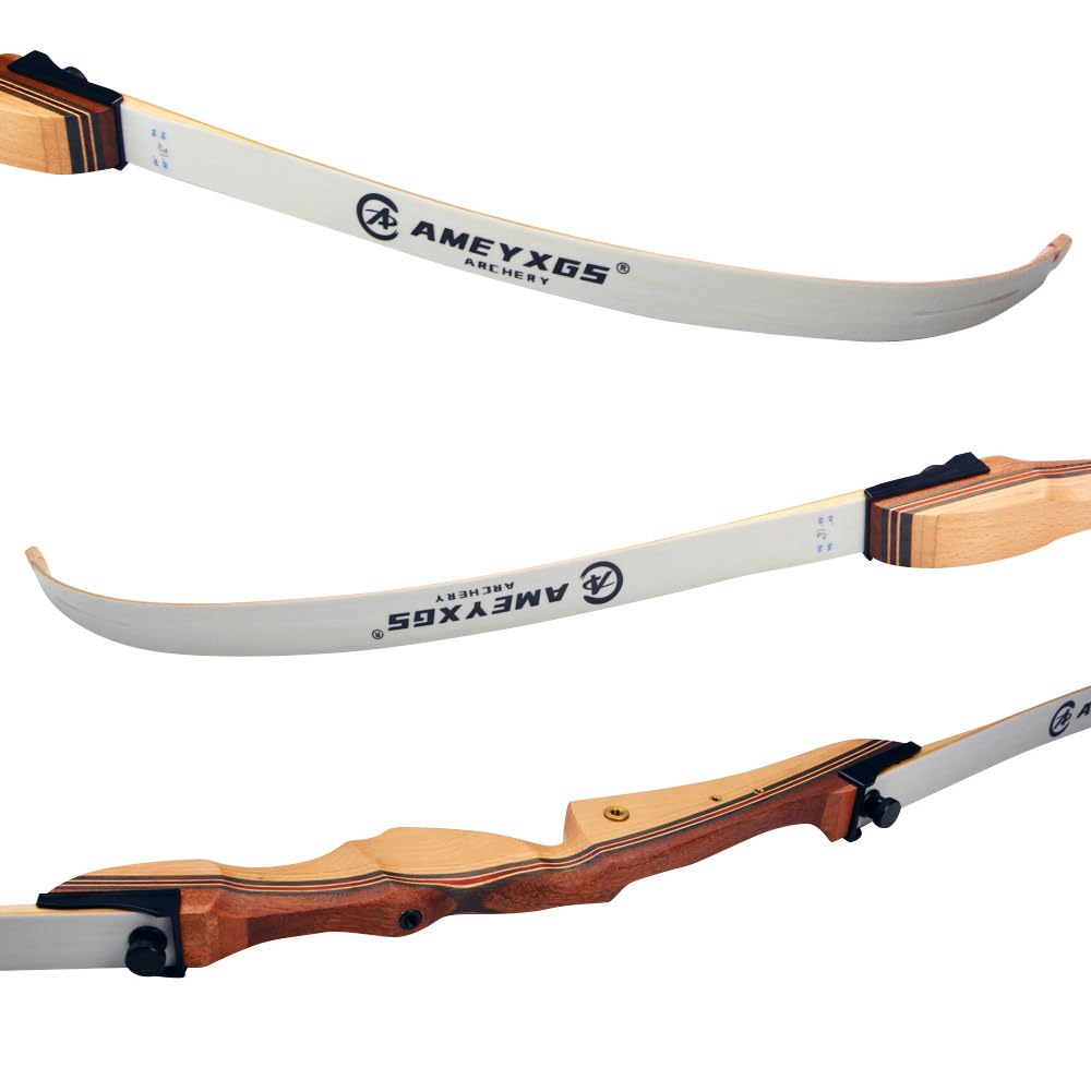Bogenschießen 68" Takedown Recurve Bogen Hölzerner Langbogen 16-38 lbs Outdoor Jagdbogen zum Adult Target Practice und Sport Spiel Schießen