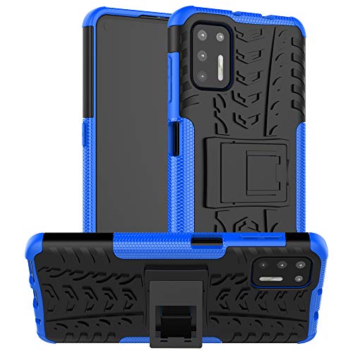 Wuzixi Funda para Motorola Moto G9 Plus. Motorola Moto G9 Plus Funda Duradera, Funda de PC+TPU. Funda para Smartphone Motorola Moto G9 Plus.Azul