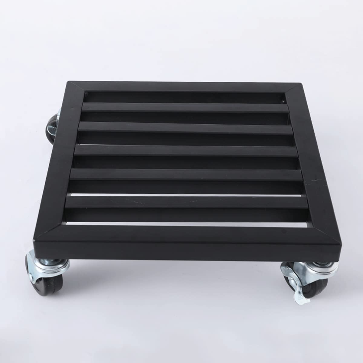 Support à plantes roulettes 360° en fer forgé 30 cm pour grand pot de fleurs