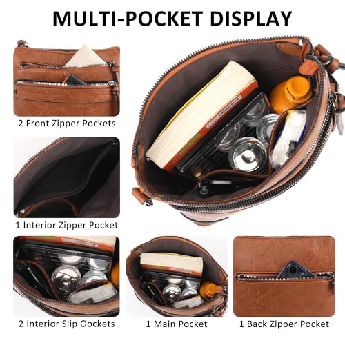 Tantomi Medium PU Leather Women's Crossbody Bag (Various Colors) - image 3