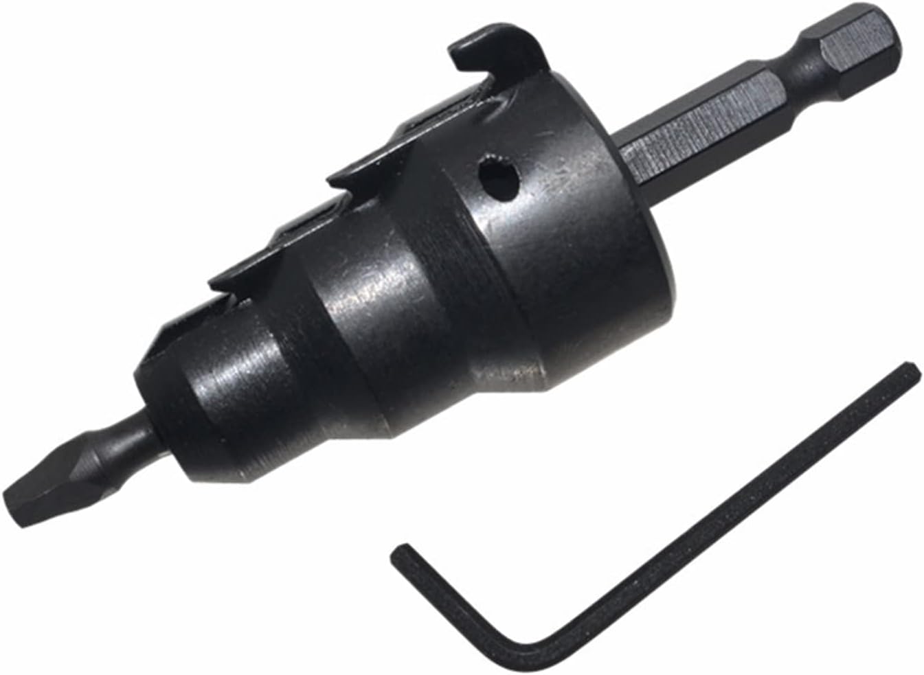 Muloo1Set Tools Power Conduit Reamer with Improved Bit Retention 1/2in,3/4in and 1in Wrench Sturdy and Accuracy Repair Tools Power Conduit Reamer Wrench Black, Approx.84x30.5x26mm/3.31x1.2x1.02in