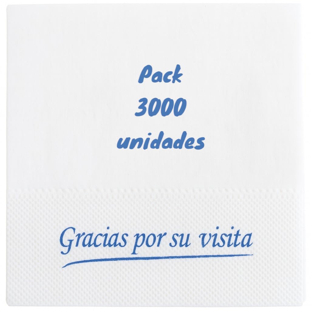 Pack 3000 Unidades Miniservis Sulfito 17 cm x 17 cm, Servilletas Papel - Servilletas Papel Decoradas, Perfecto Para Envolver Alimentos, Ideal Para Bares Y Eventos De Catering