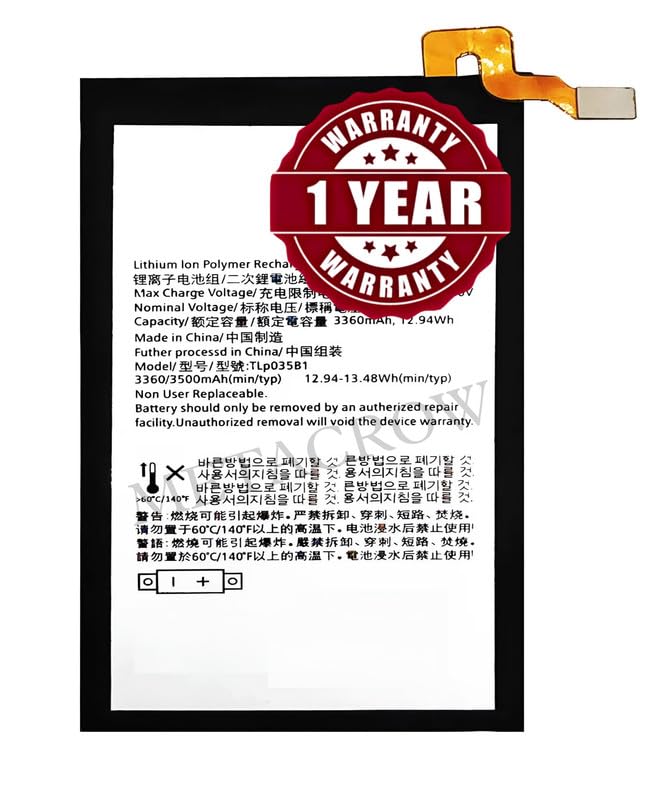 Image of Original TLP035B1 Battery Compatible for BlackBerry Key 2 (BBF100-1, BBF100-2, BBF100-4, BBF100-6) - (3500mAh) - 1 Year Warranty JK1