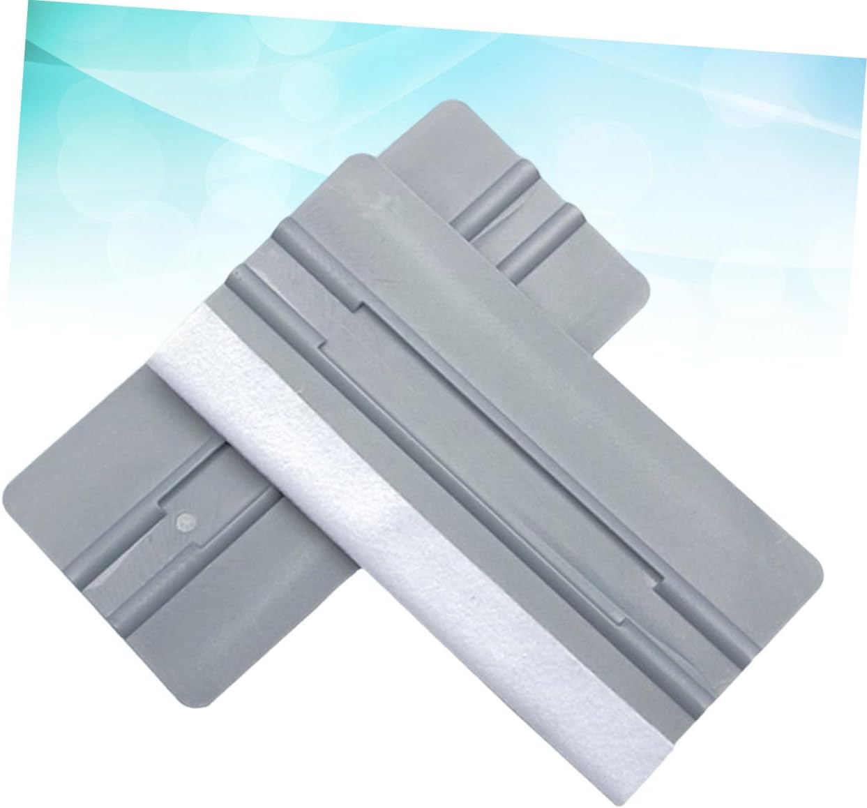 TOYANDONA Car Film Scraper Durable Plastic Auto Squeegee Tool for Applying Protective Tinted Film Car Windows Grey