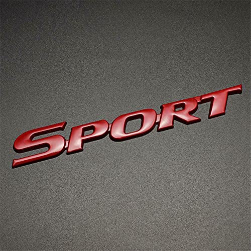 3D Metal Sport Logo Car Trunk Tailgate Emblem Badge Decal Sticker Red (Red) #TOP1