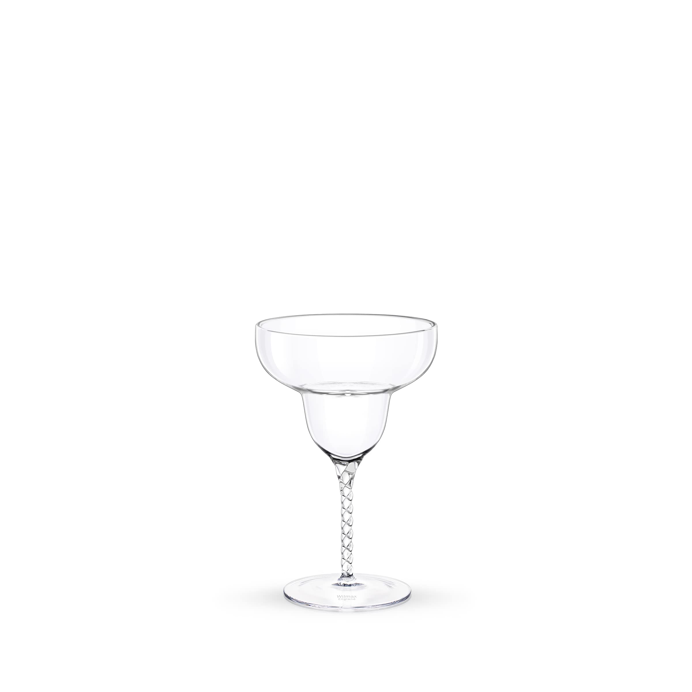 Wilmax - Verres à margarita faits main - Lot de 2-250 ml - Verres à cocktail, à boire, à champagne, à long drink - Accessoires à cocktail