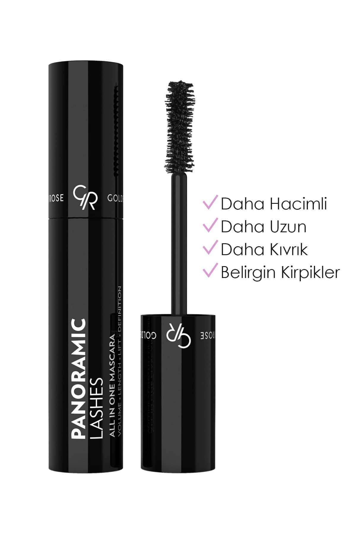 Golden Rose Panoramic Lashes All In One Mascara ve Dream Eyes Eyeliner No:401 Göz Kalemi Makyaj Seti