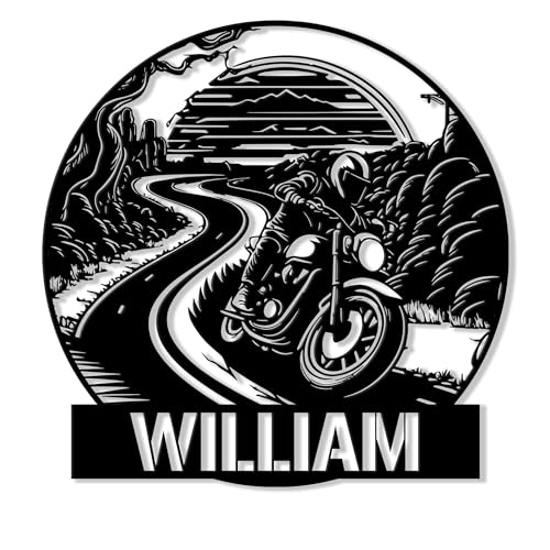 Custom Motorcycle Metal Sign - Personalized Wall Decor