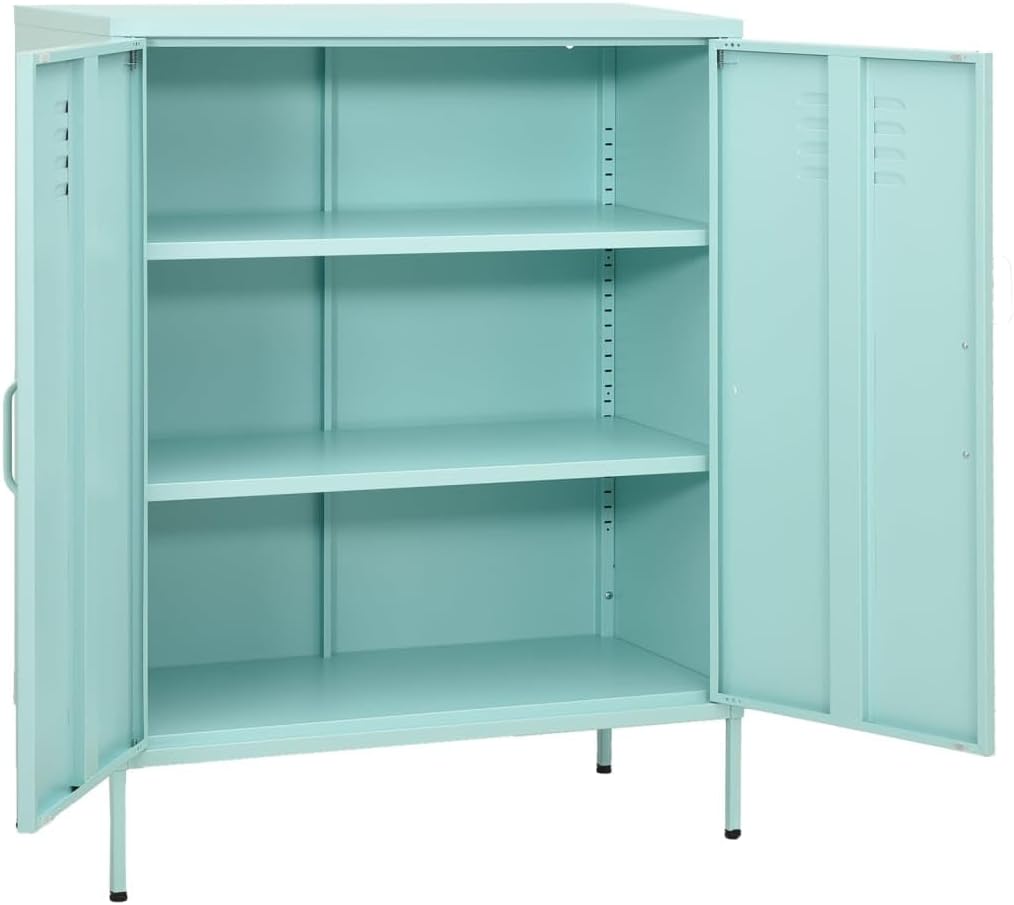 ינלענדיש view of the cabinet with adjustable shelves installed