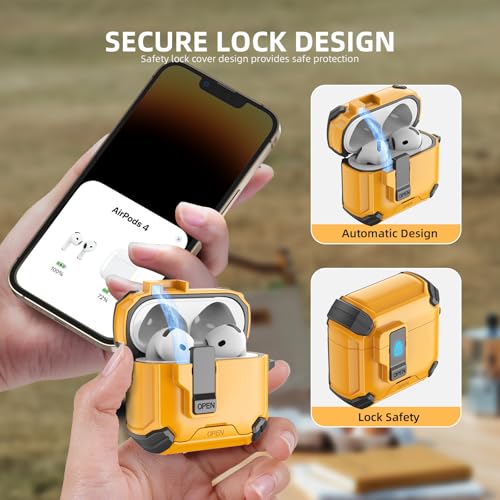 Accessoire AirPods 4 coque antichoc avec support de téléphone