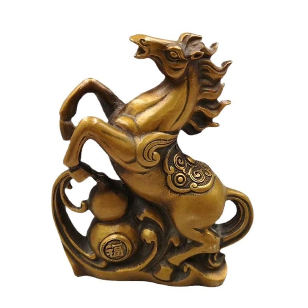 Chicken One Color Bronze Living Room Ornaments Hotel Front Desk Counter Wealth Sculpture Brass Horse Handicraft Ornaments Living Room Feng Shui Decoration Ornaments To Attract Wealth