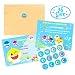 MALLMALL6 36Pcs Little Shark Invitation Cards Set Little Shark Greeting Card Shark Themed Birthday Party Supplies Baby Shower Invitation Invites for Kids with Envelopes Little Shark Sticker
