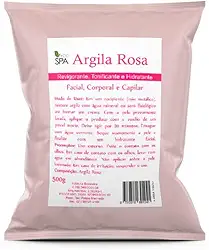 Argila Verde, Preta, Rosa, Branca, Amarela, Mascara Facial - Capilar 500g (ROSA 500G)
