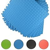 Apollo Schutzmatte, 6 Stk 60x60x1,2cm rutschfeste EVA Trainingsmatte Puzzlematte