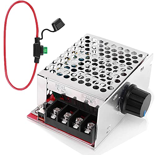 PWM DC Motor Speed Controllerï¼ŒPEMENOL 7-70V 30A Speed Control Switch Adjustable PWM Motor Speed Regulator with 30A Amp Fuse Used for Fan Speed Control