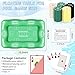Large Floating Table for Pool Game with Waterproof Playing Cards, 53.5 x 38 in Floating Card Table for Pool with Food Drink Holders, Inflatable Floating Pool Game Table for Adults Family Party