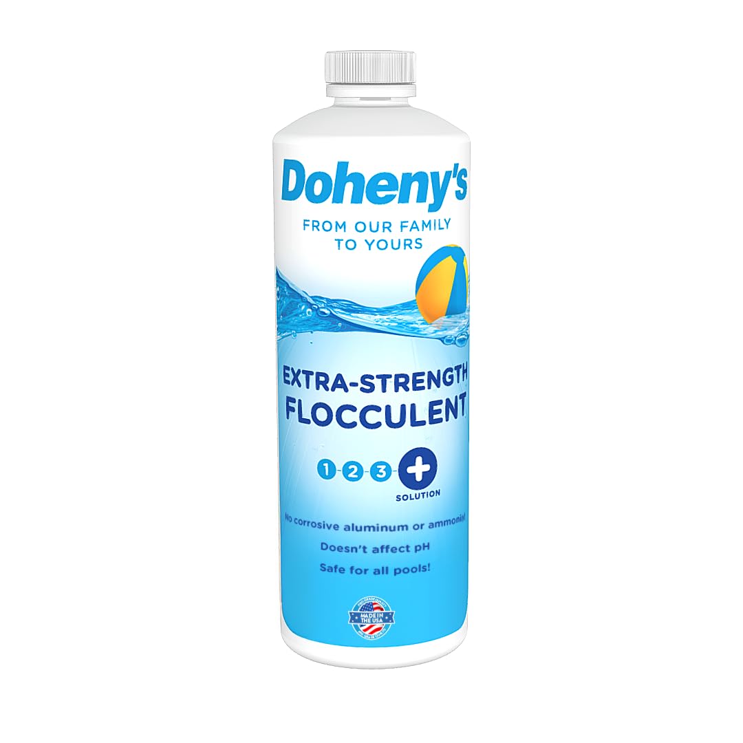 Doheny's Extra-Strength Pool Flocculant | Professional-Grade Pool Flocculent Helps Settle Un-Filtera