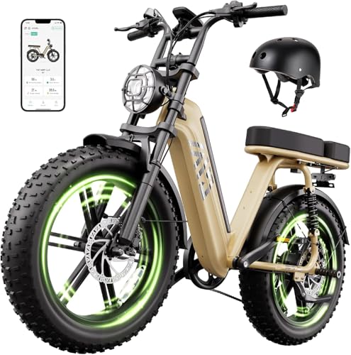 Image of TST Electric Bike for Adults 20 inch Fat Tire All-Terrain E-Bike 60 Miles - 48V 15 AH Battery Electric Bicycle