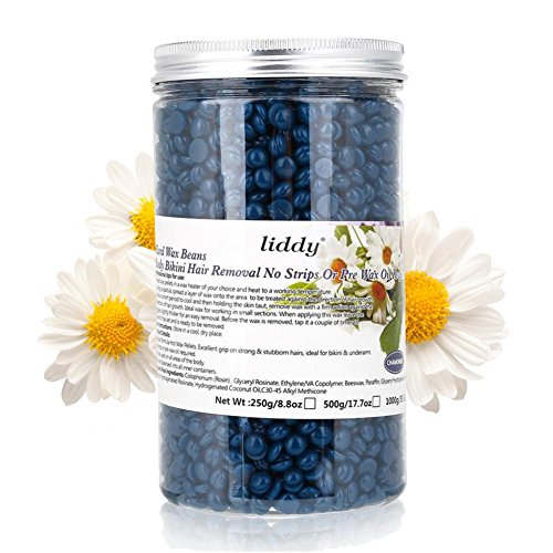 Depilación Cera Depilación Cera Perlas - Cera caliente quitar de pelo - Depilación Frijoles de Cera Dura 500g (manzanilla)