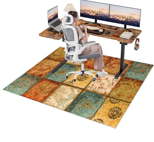 Tappeto Salvapavimento Antiscivolo Tappetino per Sedia da Ufficio, Tappeto Gaming Pavimento, Tappetino per Sedia, Tappetino per Sedia a Rotelle, Tappeto Multiuso Tappetino di Protezione 160 x 200 cm