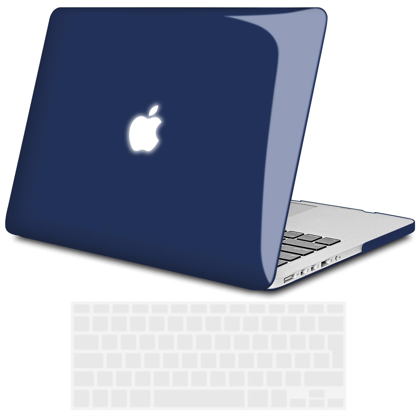 TECOOL Funda Compatible con MacBook Air 13,3 Pulgadas 2010-2017 (A1466 A1369), Carcasa de Plástico Ultrafina y Cubierta de Teclado en UE, Gris-Negro — view 85