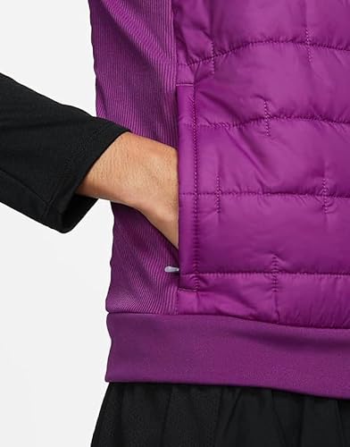 Nike Thermainteger} Colete feminino de corrida com enchimento sintético, viotech, GG, Viotech, GG