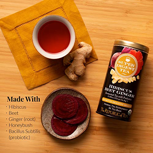 Image of The Republic of Tea Organic Hibiscus Beet Ginger Herbal Tea, 36 Count