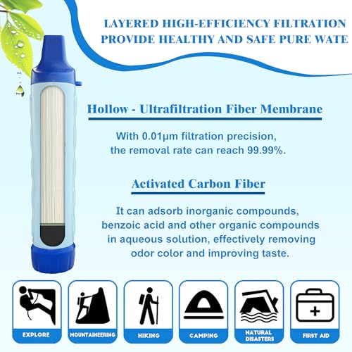 Système de filtration d'eau par gravité éliminant les impuretés du camping - 5