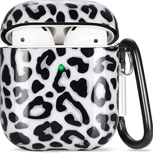 Airpods Case, OTOPO Cute Marble Airpods Accessories Protective Hard Case Cover Portable & Shockproof Women Girls Men with Keychain for Airpods 2/1 Charging Case (Lavender Purple)