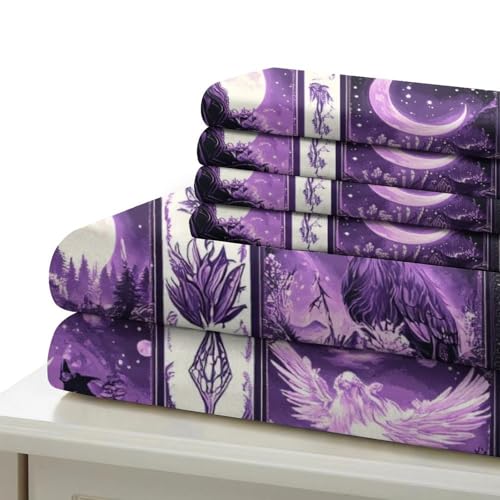 Housse de couette sorcellerie avec fermeture éclair pour lit single - 7