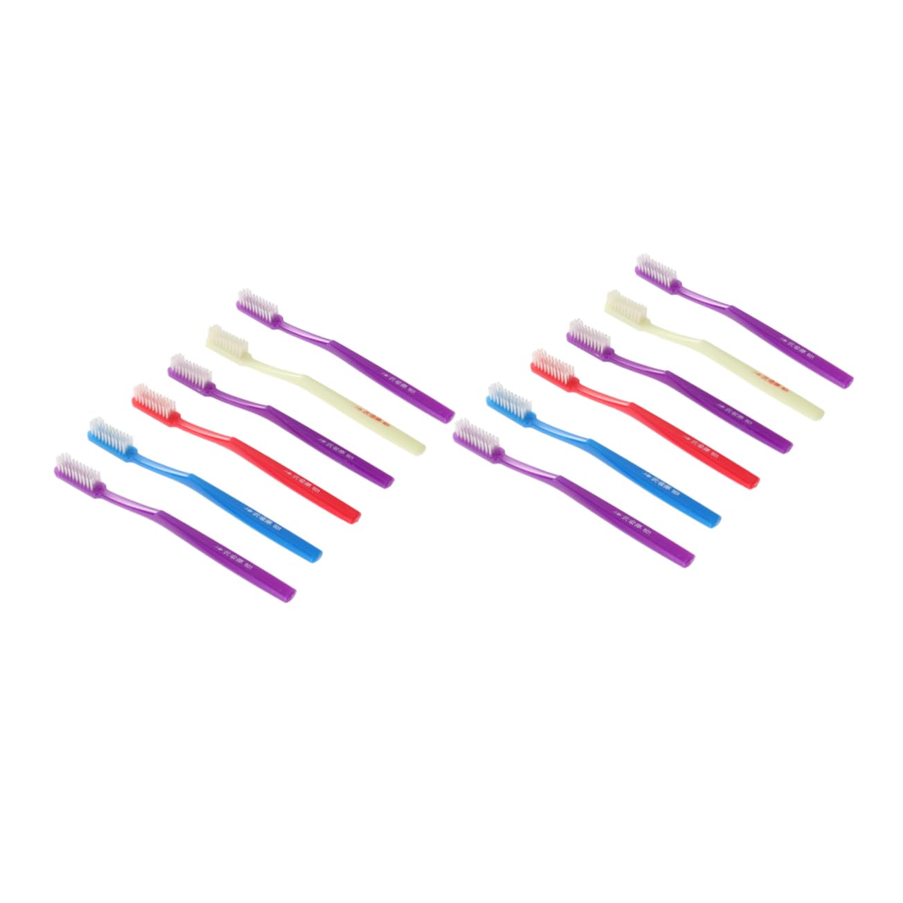 KOMBIUDA 24pezzi Spazzolini Manuali Per Adulti Con Setole Rigide Spazzolino Denti Per Igiene Orale Quotidiana Colori Random Design Antiscivolo Per Uso Viaggio e Casa