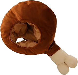 1pc Drumsticks Headdress Hat for Boy Girl Comfortable Photo Prop Creative Chicken Leg Design for Parties and Daily Use