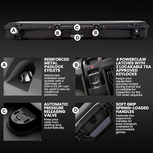 Image of NANUK Hard Case with Foam & Wheels - 30 inch to 55 inch Long, Customizable Foam Insert, IP67 Waterproof & Crushproof, Rugged Construction for Ultimate Protection, Made in Canada