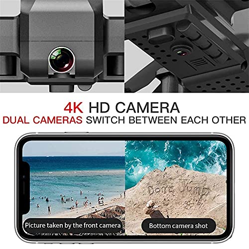 YYAI-HHJU Drohnen,GPS-Drohne Mit Kamera Für Erwachsene 4K, Optical Flow Folding High-Definition-Luftbild-Dual-Kamera Mit… – Bild 7