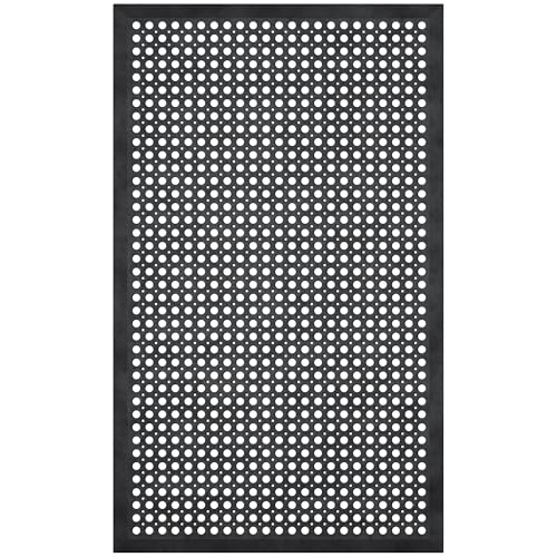 Comparison: Best Tile For Commercial Kitchen 3 Ottomanson Heavy Duty Rubber Floor Mat – Non-Slip, Waterproof, Easy to Clean – Anti-Fatigue Mat for Commercial Kitchens, Restaurants, Workshops – Oil Resistant, Hose Washable – 36" x 60", Black