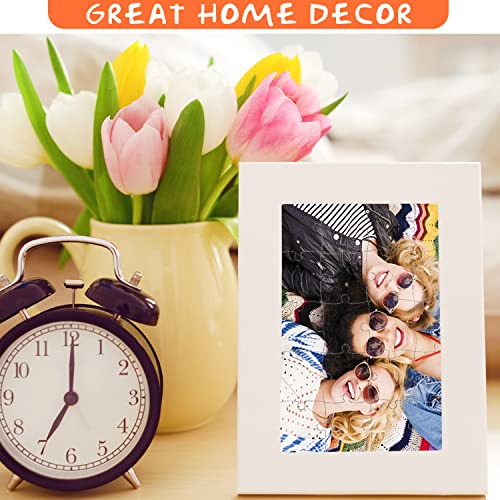 12 Sets Blank White Jigsaw Puzzles, Sublimation Puzzle Craft, White DIY Custom Puzzle para Sublimación A5 miniatura 6
