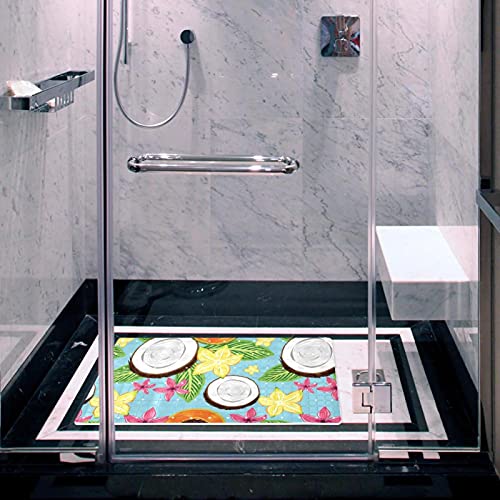 Tapis de bain antidérapant avec trous de drainage et ventouses de sécurité - 6