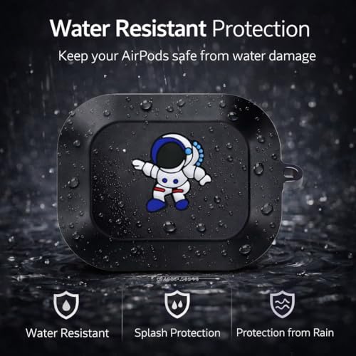 Image of Anvique Silicone Case Cover for Realme Buds Air 8, Dustproof and Shockproof Protection, Compatible with Realme Buds Air 8 (Blue Astronaut)