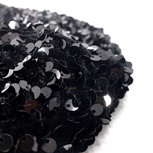 Bling Beret Hats For Women Color Paris Artist Cap Fashionable Ladies Sparkle Shining French Style Beanie Beret (Black) #TOP6