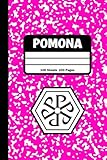PINK POMONA COMPOSITION NOTEBOOK: COLLEGE RULED