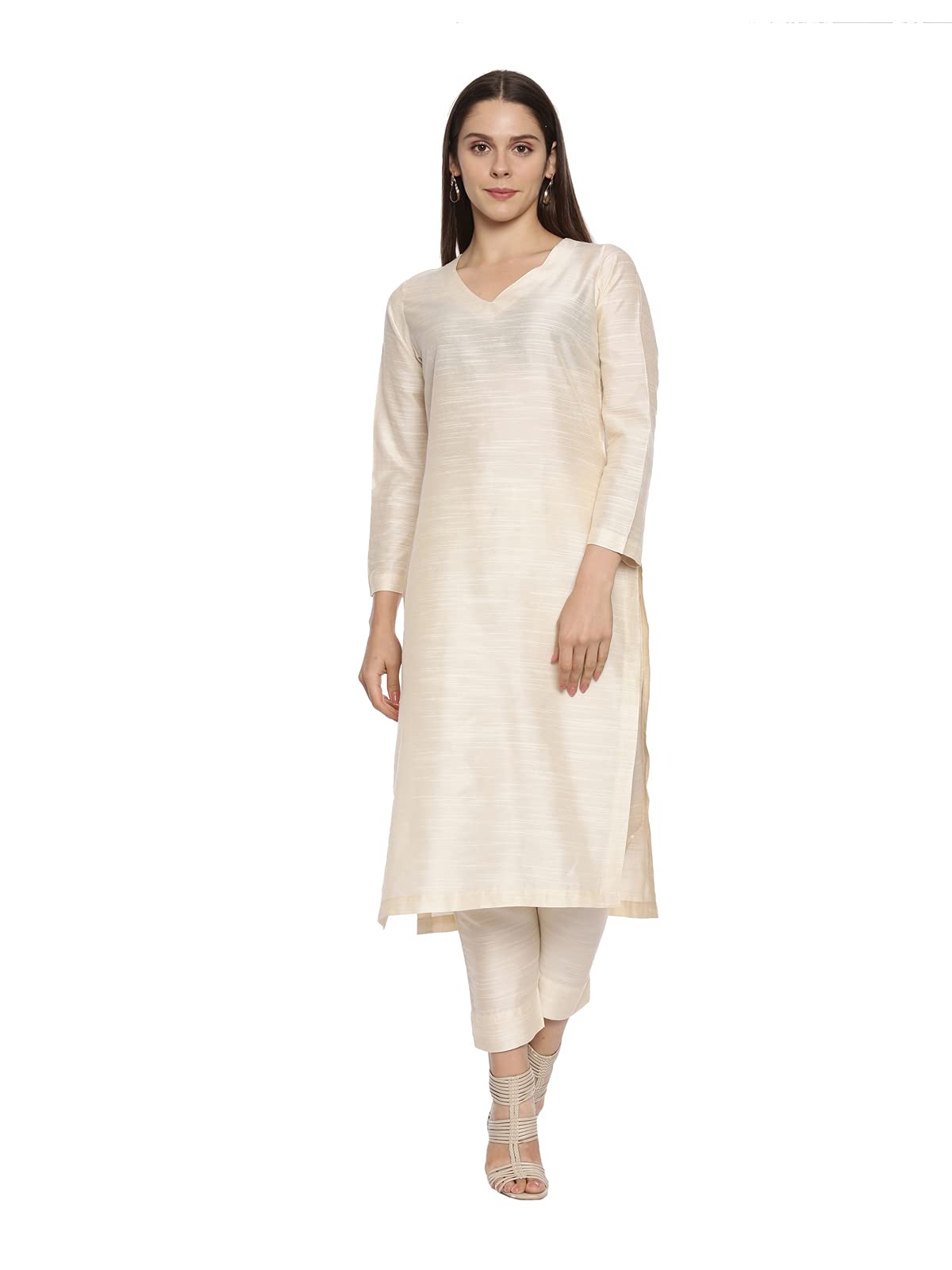 Women Cotton Blend Regular Kurta Set-image-37