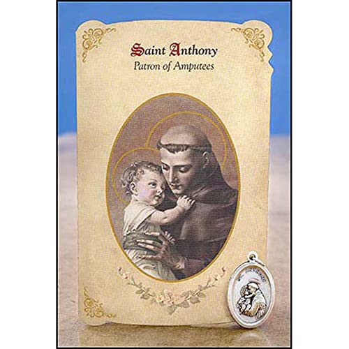 Carte St. Anthony de guérison avec médaille pour réconfort au quotidien