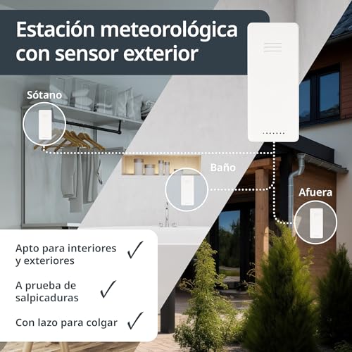 Estación meteorológica digital ADE con sensor exterior y previsión 2