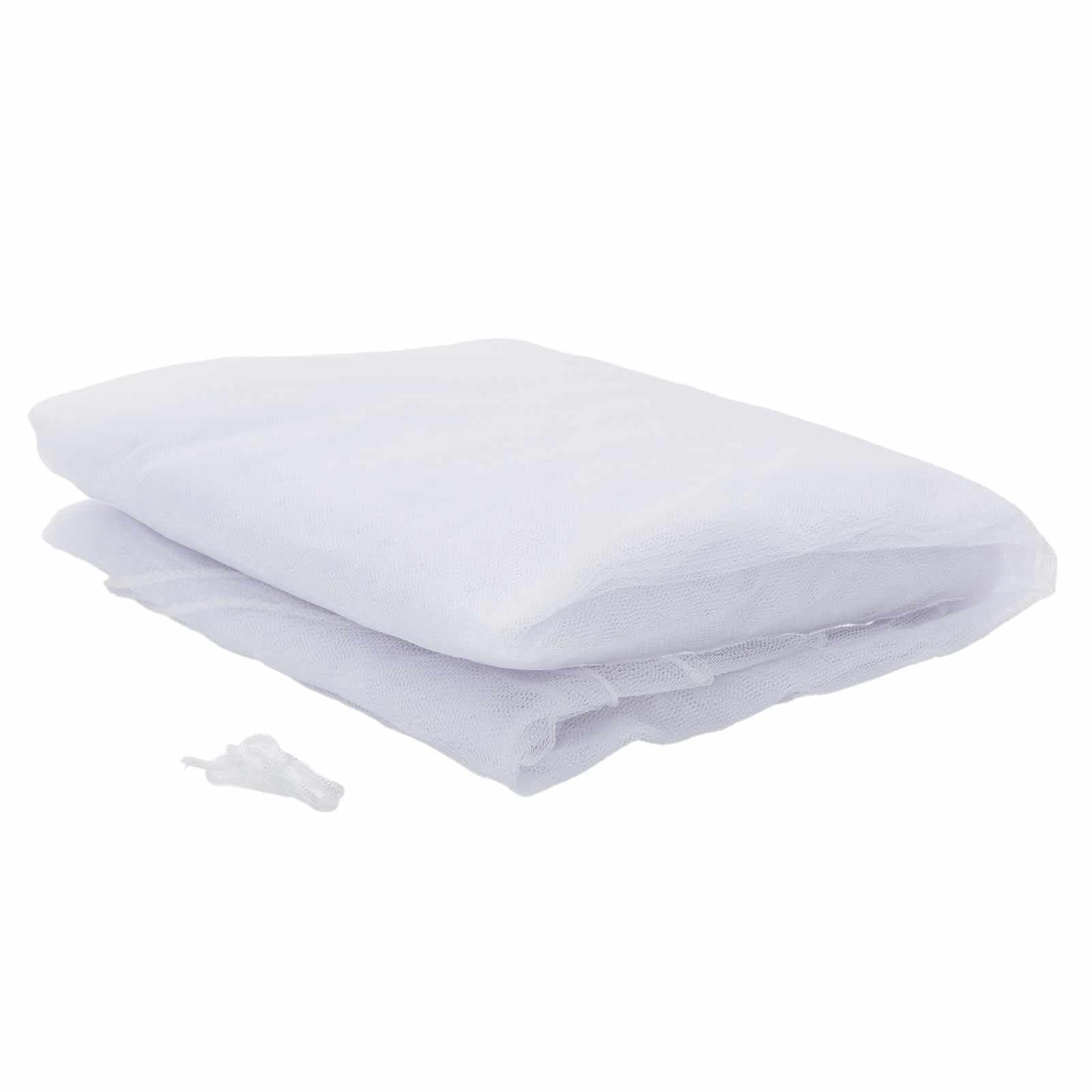 Moskito-Netz für das Bett 3er Set, 156 Mesh weiß, ⌀56 x 220 cm, Polyester, Fliegengitter Mückennetz Bettnetz für Schlafzimmer, Camping und Reisebett