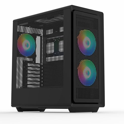 Rosewill Helium Air Black Mid Tower Computer Gaming Case, Mesh Panel, E-ATX, Tool-Less, High-Airflow (Helium Air RGB)