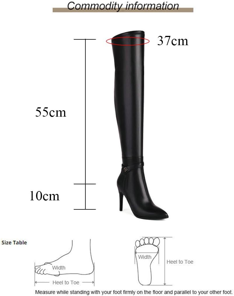 Black Thigh High Boots for Women Pointed Toe Over The Knee Boots Cosplay Dance Party Patent Leather Long Boots