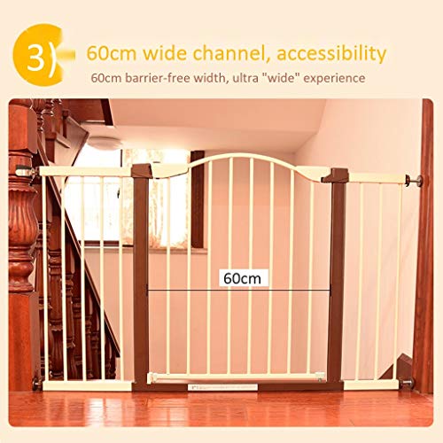 Barrière pour escalier et porte auto-fermante protégeant bébé et animaux - 3
