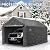 Carport, 10x20ft Heavy Duty Portable Garage, Car Port with Storage Shed, Car Canopy with Removable All-Season Tarp Sidewalls & Doors for Car, Truck, Boat, Party, Grey